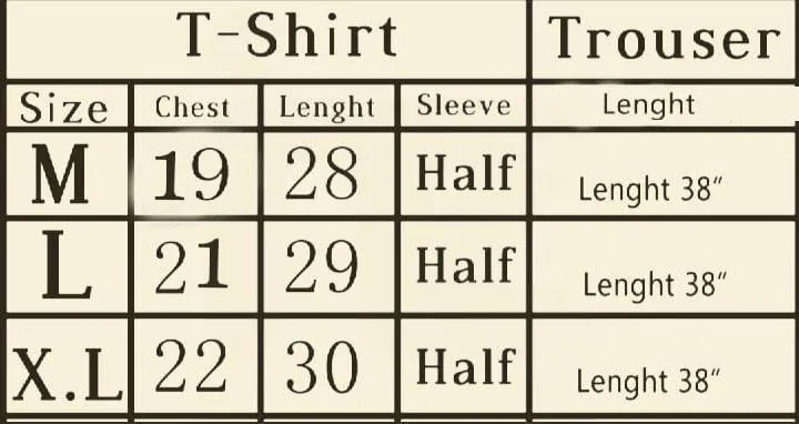 Women Printed Cotton Jersey Night Suit Blue Round Neck 2Pcs