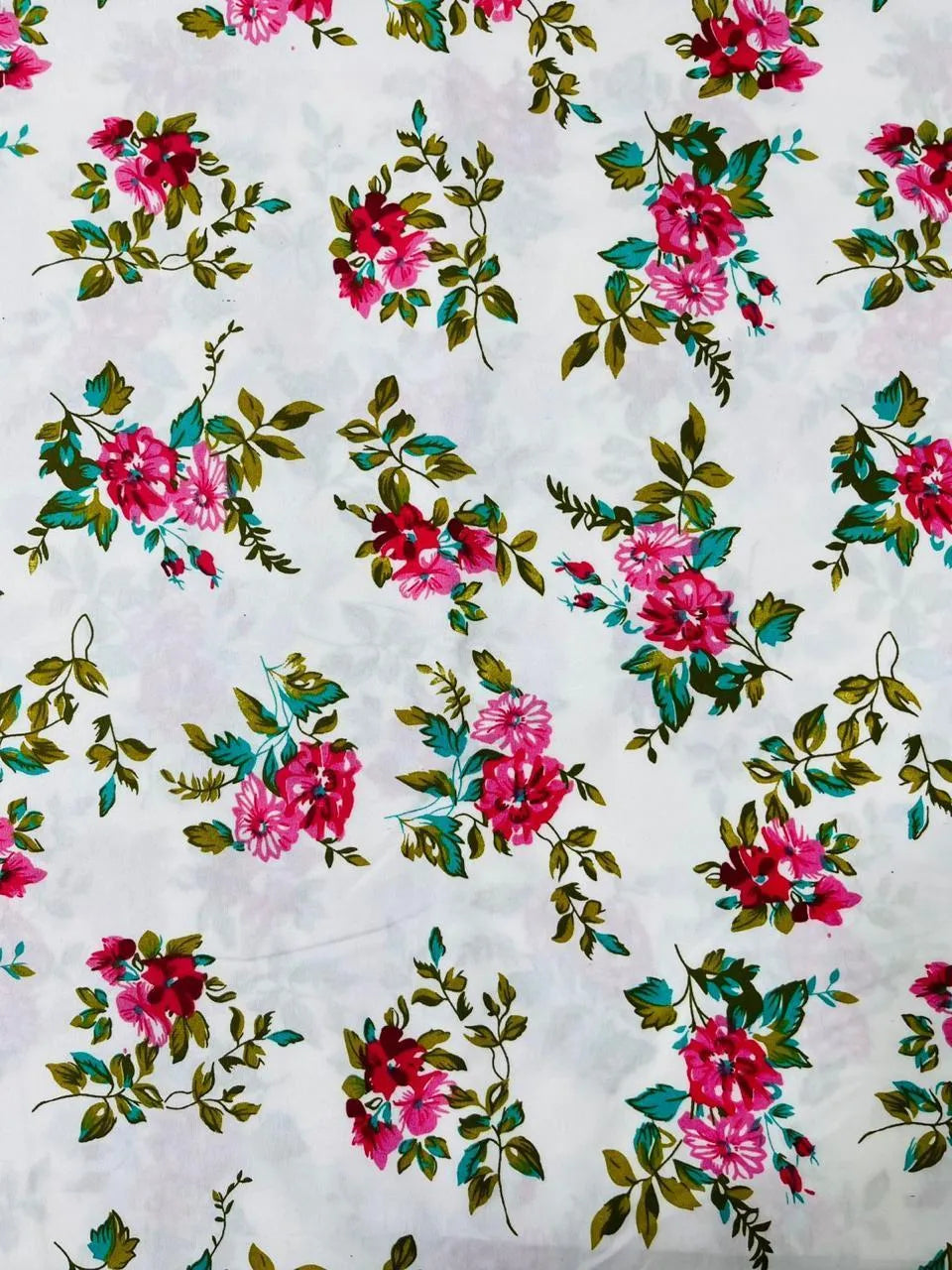 Pakistani Floral Printed Cotton Shirt 92"