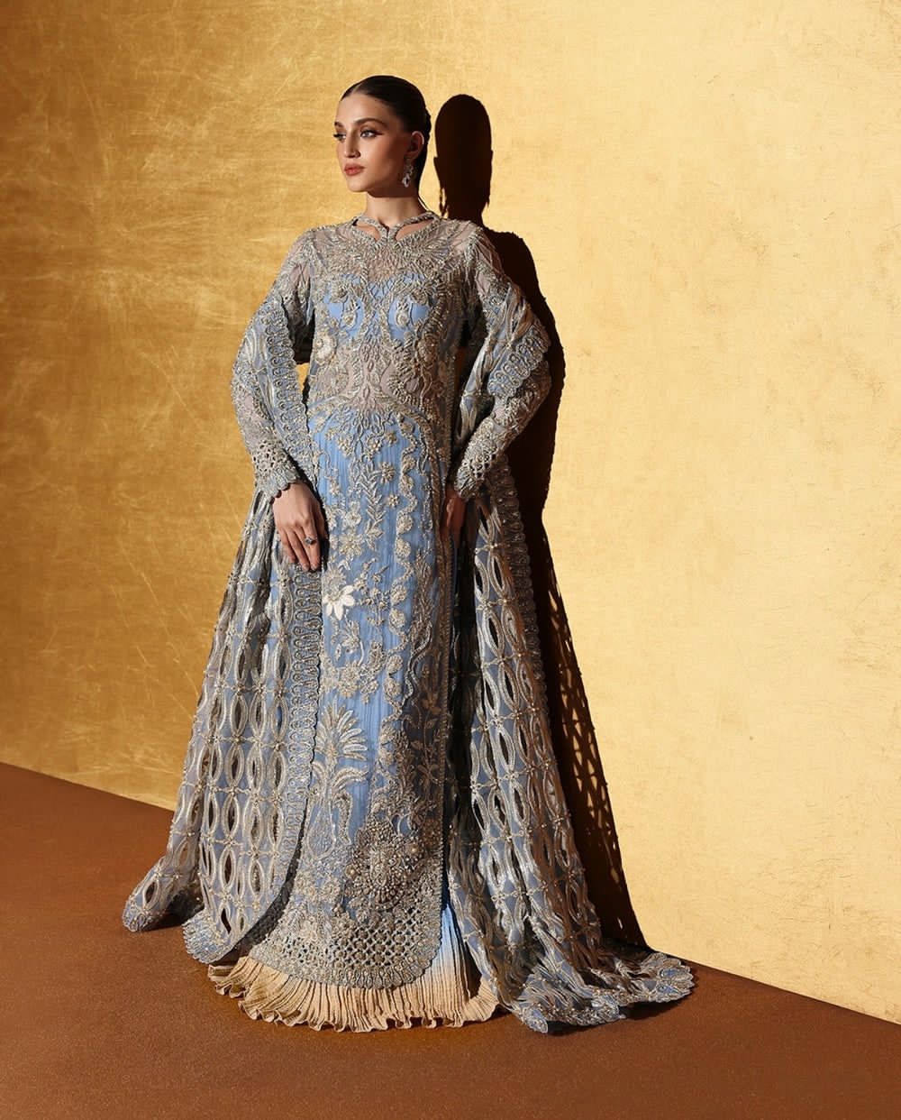 Heavy Embroidery Wedding Dress