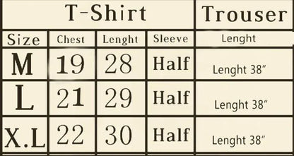 Women Printed Cotton Jersey Night Suit Blue Round Neck 2Pcs