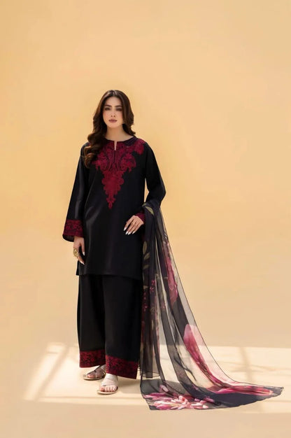MOST HIT MIX DESIGNS 3 Pcs Unstitched Embroidered Suit