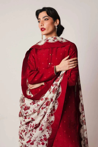 MOST HIT MIX DESIGNS 3 Pcs Unstitched Embroidered Suit