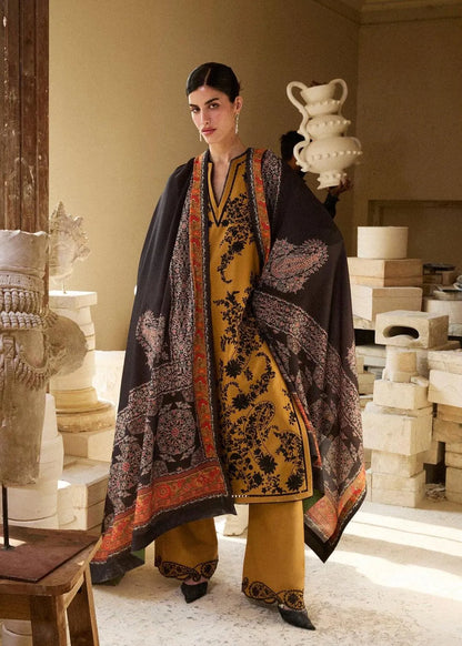 3 Pcs Women's Unstitched Embroidered Suit