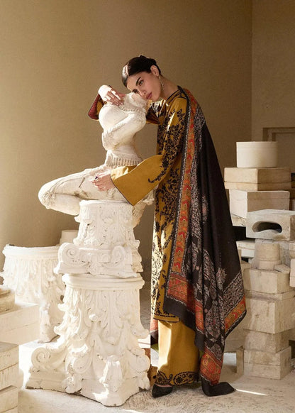 3 Pcs Women's Unstitched Embroidered Suit
