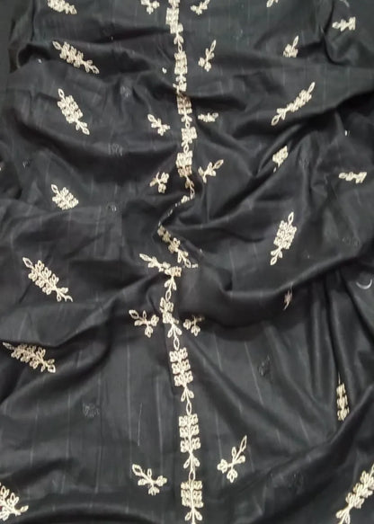 3 Pcs Women's Unstitched Embroidered Suit