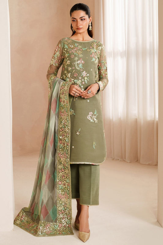 Bamber chiffon embroidered